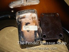 Fender Stratocaster- Reissue Strat Bodies — V000939 sticker